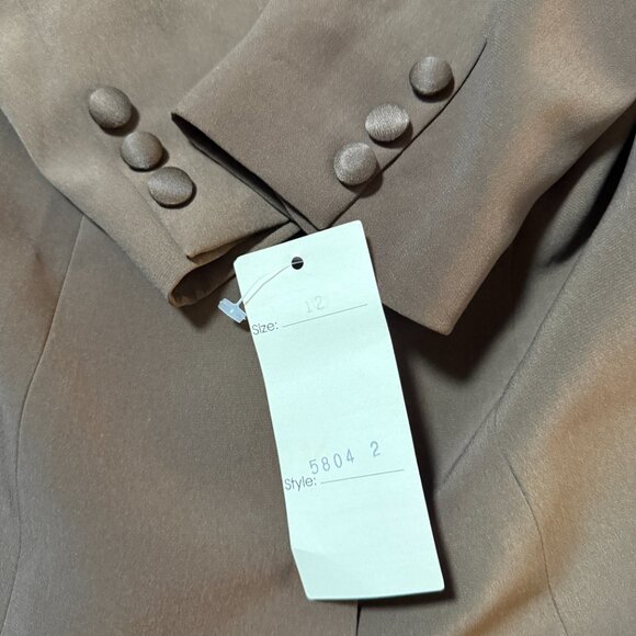 Vintage Jessica Ash 2-piece Brown Career Skirt Suit New with Tag/Unworn size 12 - Picture 13 of 14
